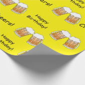 Proost! Happy Birthday Beer Wrapping Paper Cadeaupapier (Hoek)