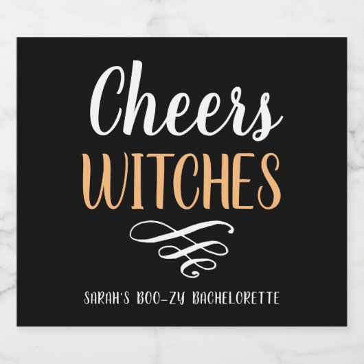 Proost Heksen Boozy Bachelorette Sparkling Wijnetiket (Enkel label)
