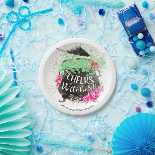 Proost Heksen Cocktail Halloween Bruidsmeisjes Fee Papieren Bordje (Feest)