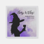 Proost Heksen Halloween Bachelorette Feest Servet (Voorkant)