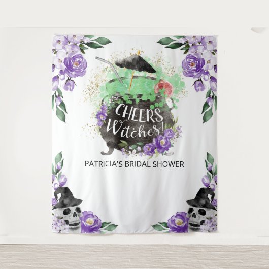 Proost Heksen Halloween Bruidsfeest Backdrop Wandkleed (Voorkant)