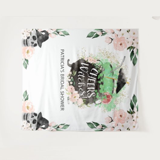 Proost Heksen Halloween Bruidsfeest Backdrop Wandkleed (Voorkant (horizontaal))