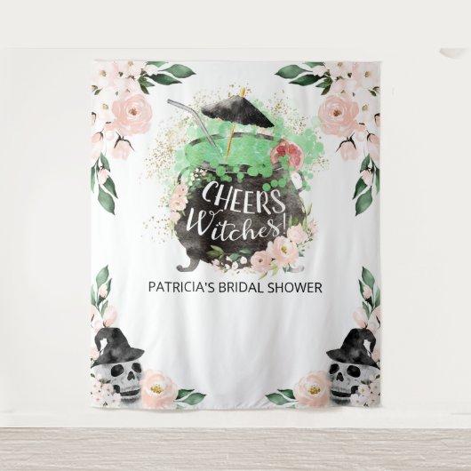 Proost Heksen Halloween Bruidsfeest Backdrop Wandkleed (Voorkant)