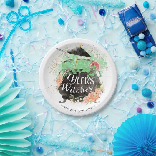 Proost Heksen Halloween Bruidsfeest Papieren Bordje (Feest)