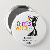 Proost Heksen Halloween Cocktail Jonggezellenfeest Ronde Button 4,0 Cm (Voorkant /achterkant)