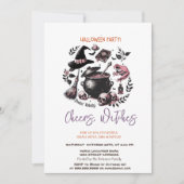 Proost Heksen Halloween Party Kaart (Voorkant)