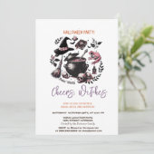 Proost Heksen Halloween Party Kaart (Staand voorkant)