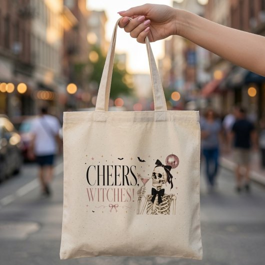 Proost Heksen Skelet Halloween Tote Bag