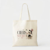 Proost Heksen Skelet Halloween Tote Bag (Voorkant)