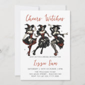 Proost heksen volwassen Halloween Party Kaart (Voorkant)