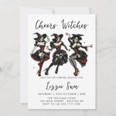 Proost heksen volwassen Halloween Party Kaart (Voorkant)