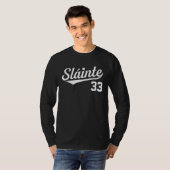 Proost Ierse St. Patrick's Dag Ierland Honkbal St T-shirt (Voorkant volledig)