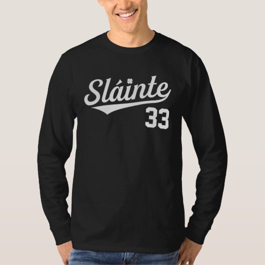 Proost Ierse St. Patrick's Dag Ierland Honkbal St T-shirt (Voorkant)