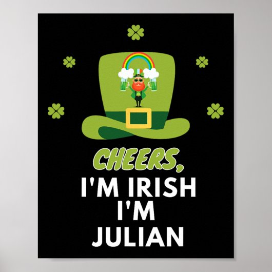Proost Ik Ben Iers Ik Ben Julian  Poster (Voorkant)