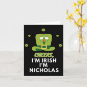 Proost Ik Ben Iers Ik Ben Nicholas Kaart (Gele Bloem)