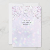 Proost iriserende Bokeh oudejaarsavond Kaart (Achterkant)