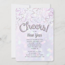 Proost iriserende Bokeh oudejaarsavond Kaart