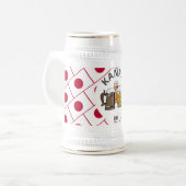 Proost JAPAN 乾杯 KANPAI Cartoon Japans Bierpul (Voorkant links)