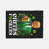 Proost K.ters St Patricks Day Grappige Bierdrinken Fleece Deken (Voorkant (Horizontaal))