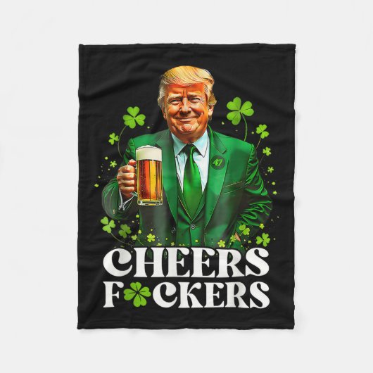 Proost K.ters St Patricks Day Grappige Bierdrinken Fleece Deken (Voorkant)