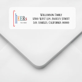 Proost Kerst Nieuwjaar Retouradres Etiket