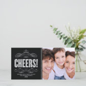 PROOST! | KERSTFOTOKAART FEESTDAGENKAART (Staand voorkant)