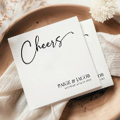 Proost Klassieke moderne minimalistische bruiloft Servet