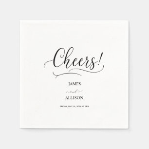 Proost liefde Elegant Minimalistisch Eenvoudige br Servet