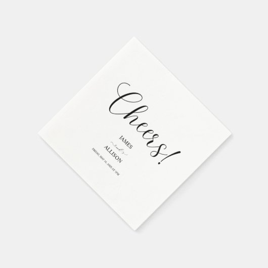 Proost liefde Elegant Minimalistisch Eenvoudige br Servet (Hoek)