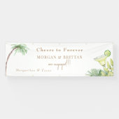 Proost Margaritas & Tacos verlovingsfeest Spandoek (Horizontaal)