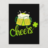 Proost met Klaver - St. Patrick's Dag Feestdagenkaart (Voorkant)