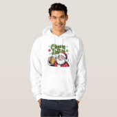 Proost met Santa Cute Christmas Design Hoodie (Voorkant volledig)