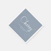 Proost Moderne Kalligrafie Bruiloft Servet (Hoek)