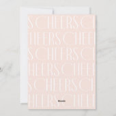 Proost Moderne Kerstmisfoto Minimaal Ontwerp Feestdagenkaart (Achterkant)