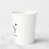 Proost Moderne Trouwfeest  Papieren Bekers (Links)