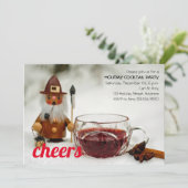 Proost Mulled Wine & Gnome Holiday Cocktail Kaart (Staand voorkant)