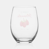 Proost Naam Heniparty Wijnglas Zonder Voet (Achterkant)