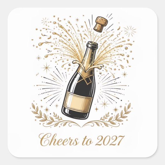Proost naar 2027 Sticker (Voorkant)
