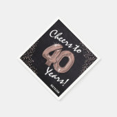 Proost naar de 40 jaar! 40e verjaardag servet (Hoek)