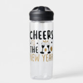 Proost naar het nieuwe jaar 2025 Countdown wijn dr Waterfles (Voorkant)