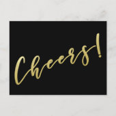 Proost! | Nepgouden script postkaart (Voorkant)