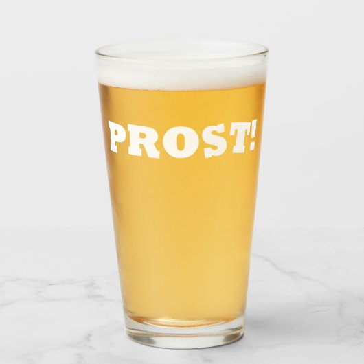 Proost! Oktoberfest Beer Glas (Voorkant gevuld)