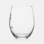 Proost om beslissingen te gieten wijnglas zonder voet (Links)