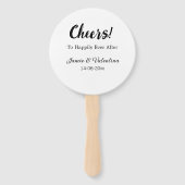 Proost om nog lang en gelukkig toe te voegen na de handwaaier (Achterkant)