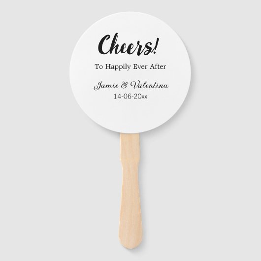 Proost om nog lang en gelukkig toe te voegen na de handwaaier (Voorkant)