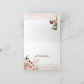 Proost om te houden van Blush Pink Vrijgezellenfee Bedankkaart (Binnen)