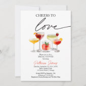 Proost om te houden van cocktail Vrijgezellenfeest Kaart (Voorkant)