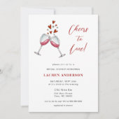 Proost om te houden van het moderne wijnproeverij  kaart (Voorkant)