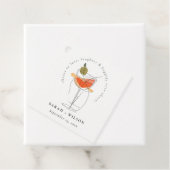 Proost om te houden van moderne cocktail wijn brui bedankjes labels (In situ)