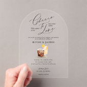 Proost om te houden van Waterverf koppels cocktail Acryl Uitnodigingen (Insitu (Draagbaar))